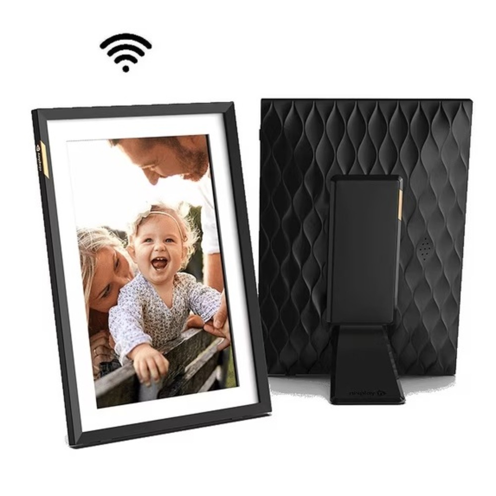 Nixplay 10.1" Touch Screen Smart Photo Frame Black Classic Mat Wi-Fi HD W10P NEW